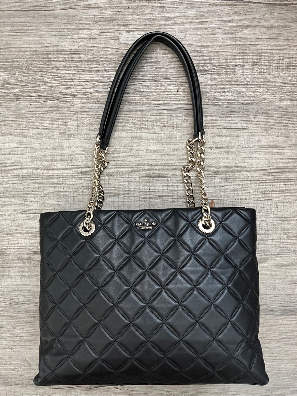 Kate spade Black Quilted Shoulder Bag